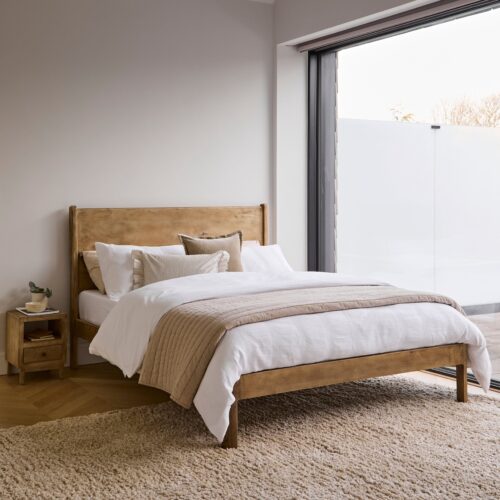 Colton Double Bed Frame - Mango Wood